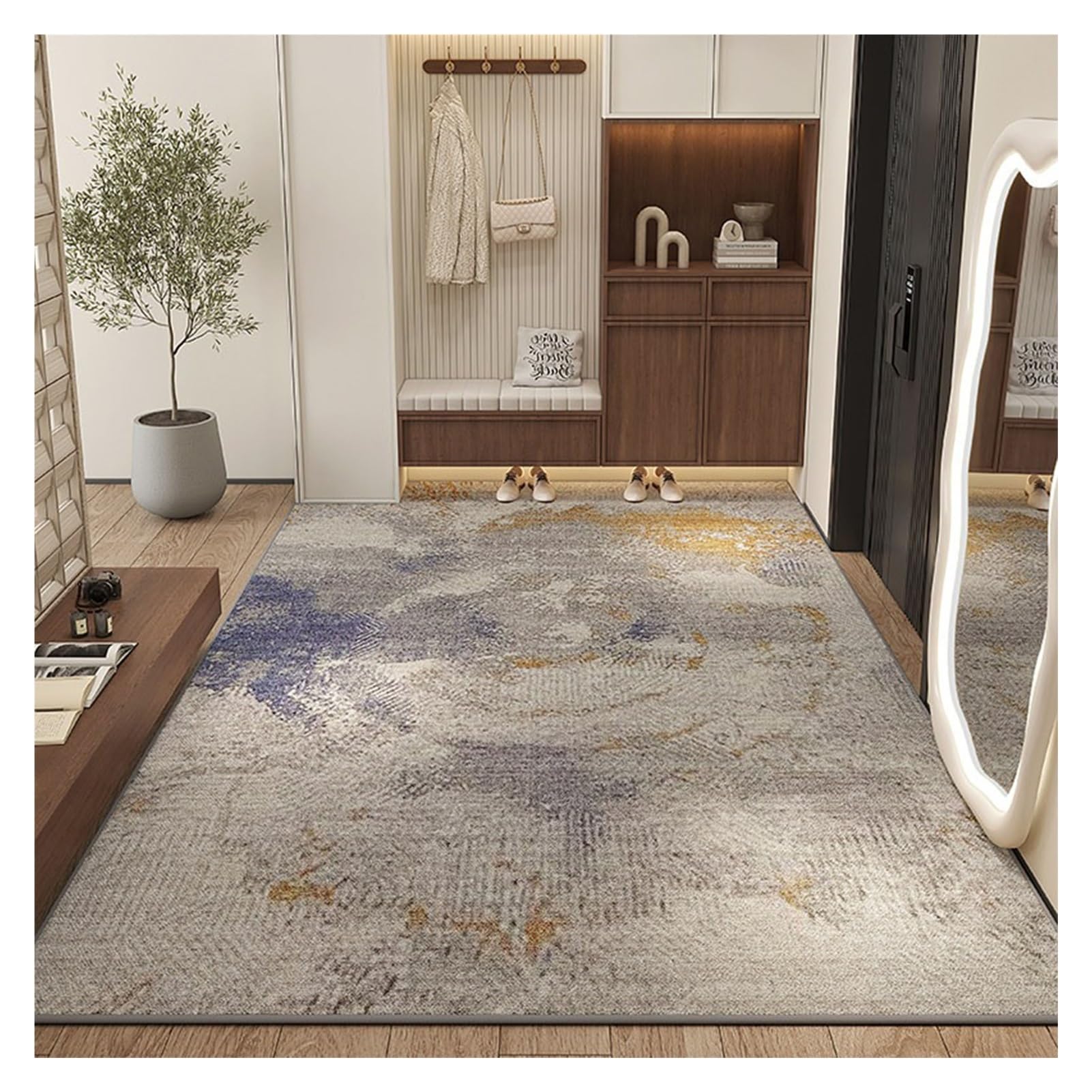 Long carpet et descente de lit douillette pour chambre parentale C
