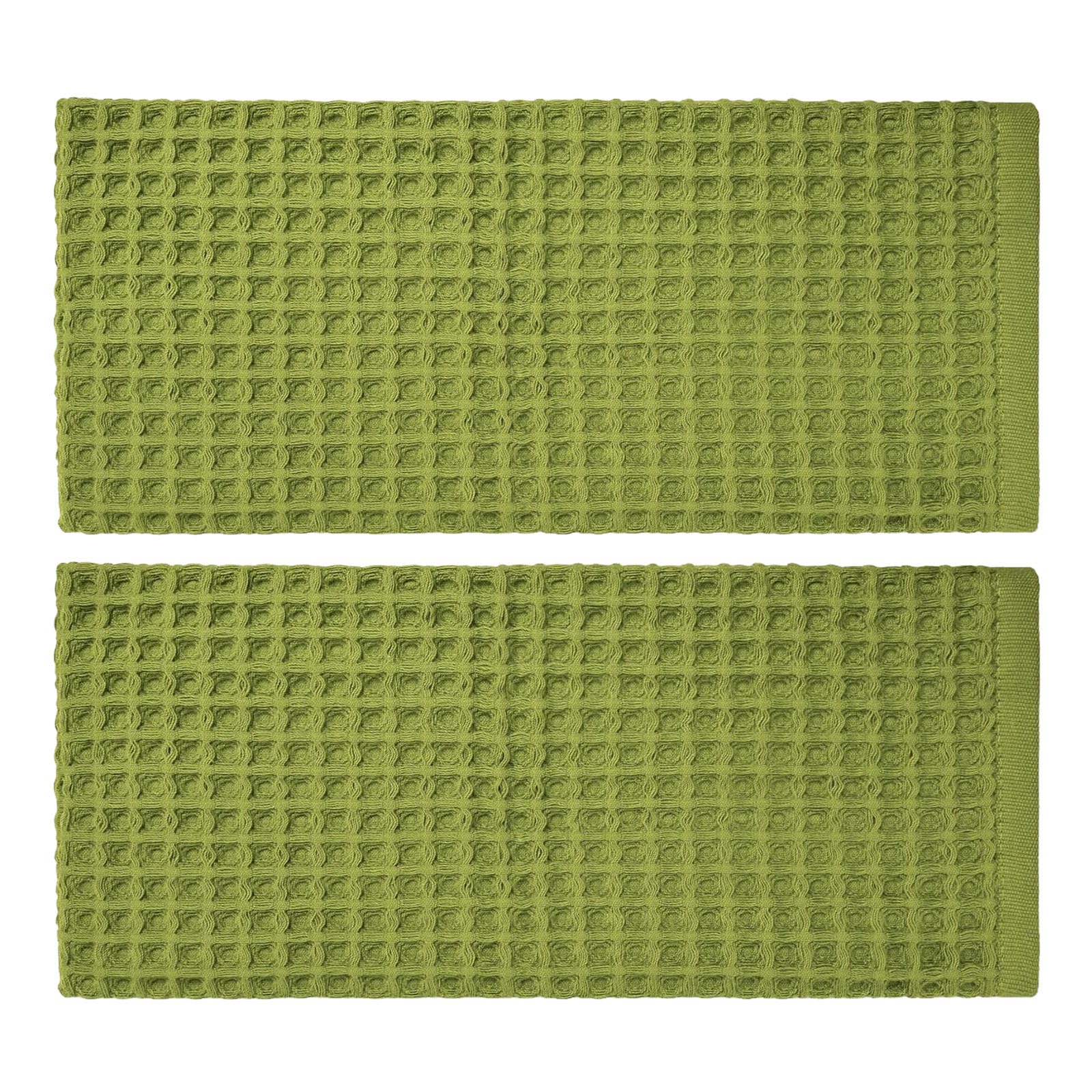 Msioytog Of 2 Cotton Towels for Effective Kitchen Cleaning Cloths Pattern Cotton for Cooking and Surfaces Wiping Weave Kitchen Towels