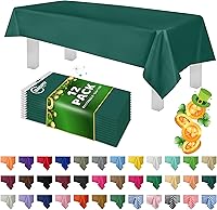 Vista 7 de Mantel de plástico de alta calidad - 54 in. x 108 pulgadas. Grandipity - Mantel rectangular (6 y 12 unidades), Agua (Aqua)