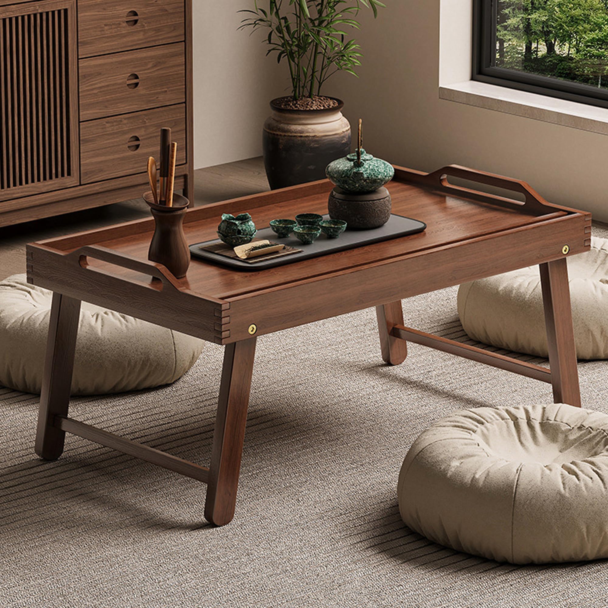 Plateau de chevet pliable, table de chevet à pieds pliants, plateau de nourriture et de collation, table de chevet, bureau pour ordinateur portable, convient pour les lits, canapés, salle à