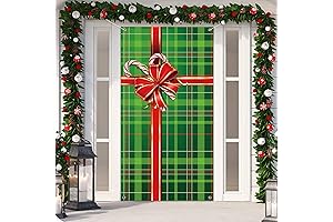 Plastic Christmas Door Cover for Festive Holiday Spirit