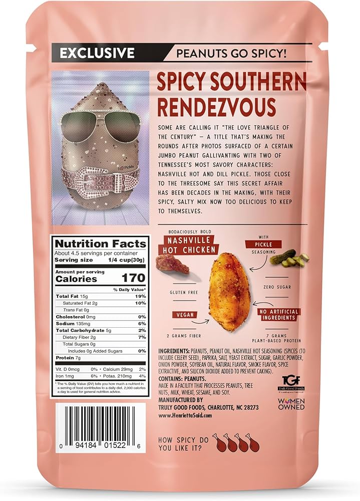 Amazon.com : Henrietta Said Wing-Flavored Peanuts - Truly Good