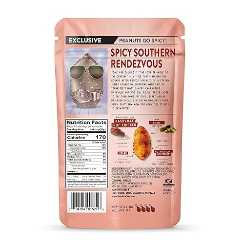 Miniatura 2 de Henrietta Said - Cacahuetes saborizados con alas  Truly Good Foods Snacking Nuts  Sabores atrevidos  Cacahuetes sabrosos y picantes Jumbo  Snack