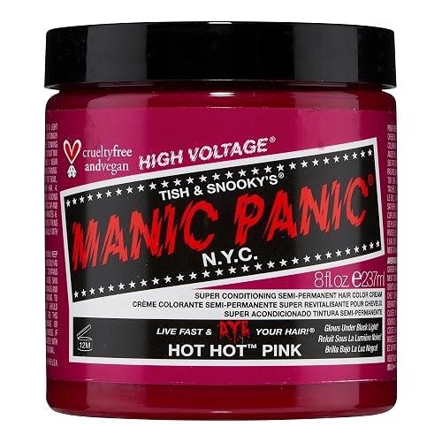 BIG POT Manic Panic 8oz High Voltage Classic Cream Formula Colour Hair Dye (Hot Hot Pink) - Hot Hot Pink