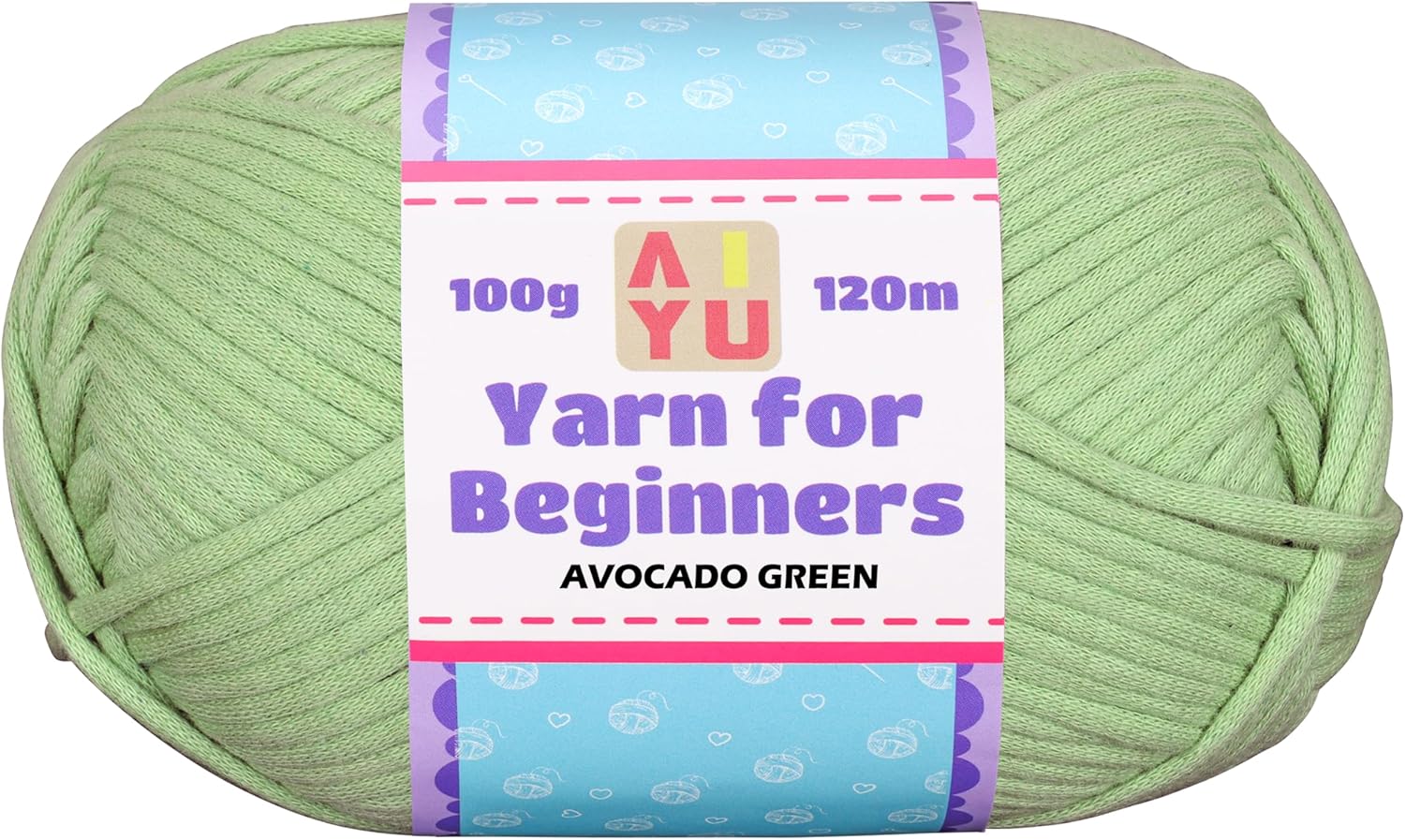 Amazon.com: Crochet and Knitting Yarn for Beginners-Easy to See ...