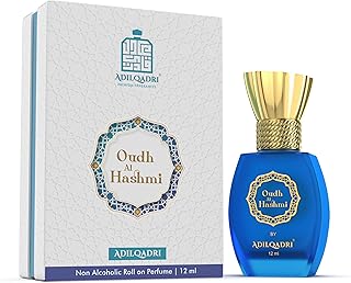AdilQadri Oudh Al Hashmi Sweet Arabic Premium Non-Alcoholic Roll-On Attar Perfumes Long Lasting Fragrance Natural Distilled, 12 ml
