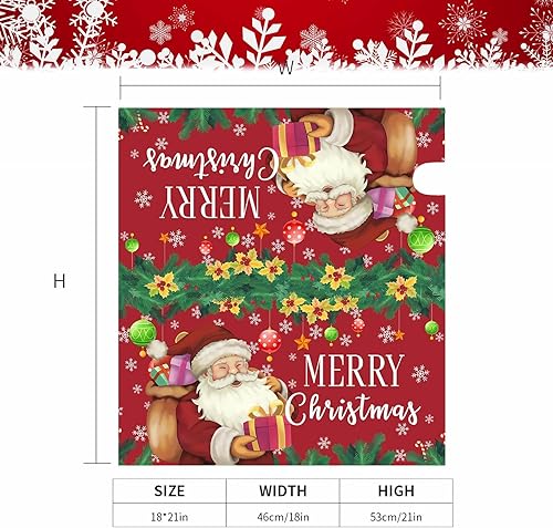 Miniatura 82 de Funda magnética para buzón de Navidad, diseño de árbol de copo de nieve de invierno, para jardín, patio, decoración del hogar, tamaño estándar, 21 x