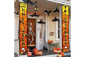 Hello Kitty Halloween Decor: Front Door Hanging Banner for Spooky Celebrations
