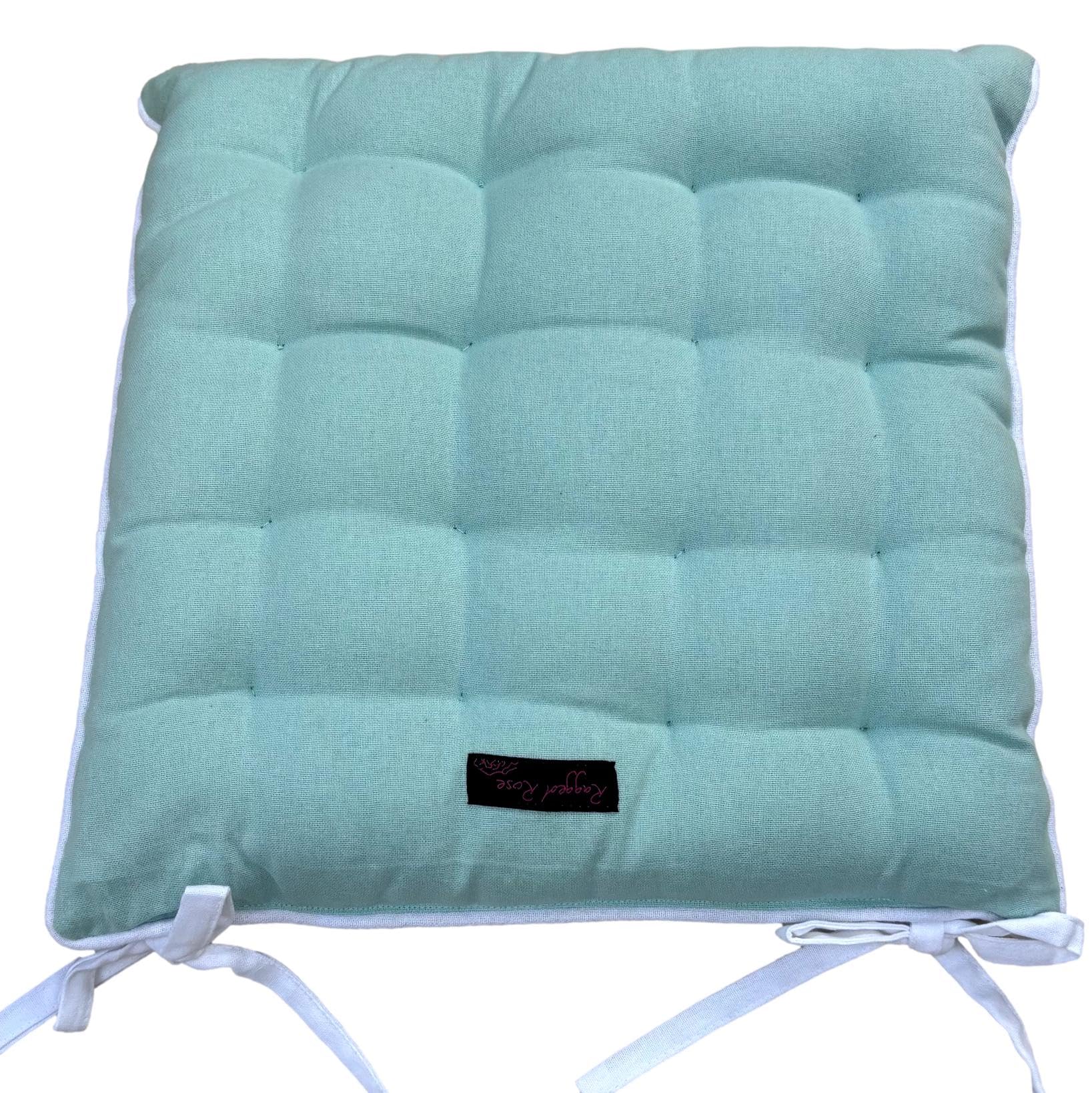 Ragged Rose 40 cm x 40 cm Outdoor Seat Cushions - Dining Chairs, Patio, & Lounge Area Garden Seat Pads - Cotton Seat Cushions for Garden Chairs & Sofas