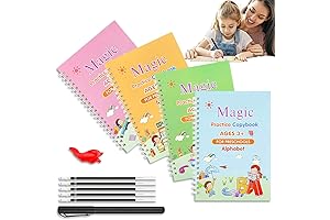 Reusable Magic Practice Copybook 4pcs + Pen Set