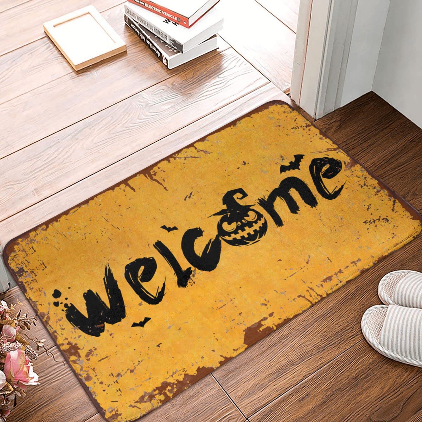 Paillasson Halloween rigolo grand tapis bienvenue intérieur déco chambre enfant 50x80
