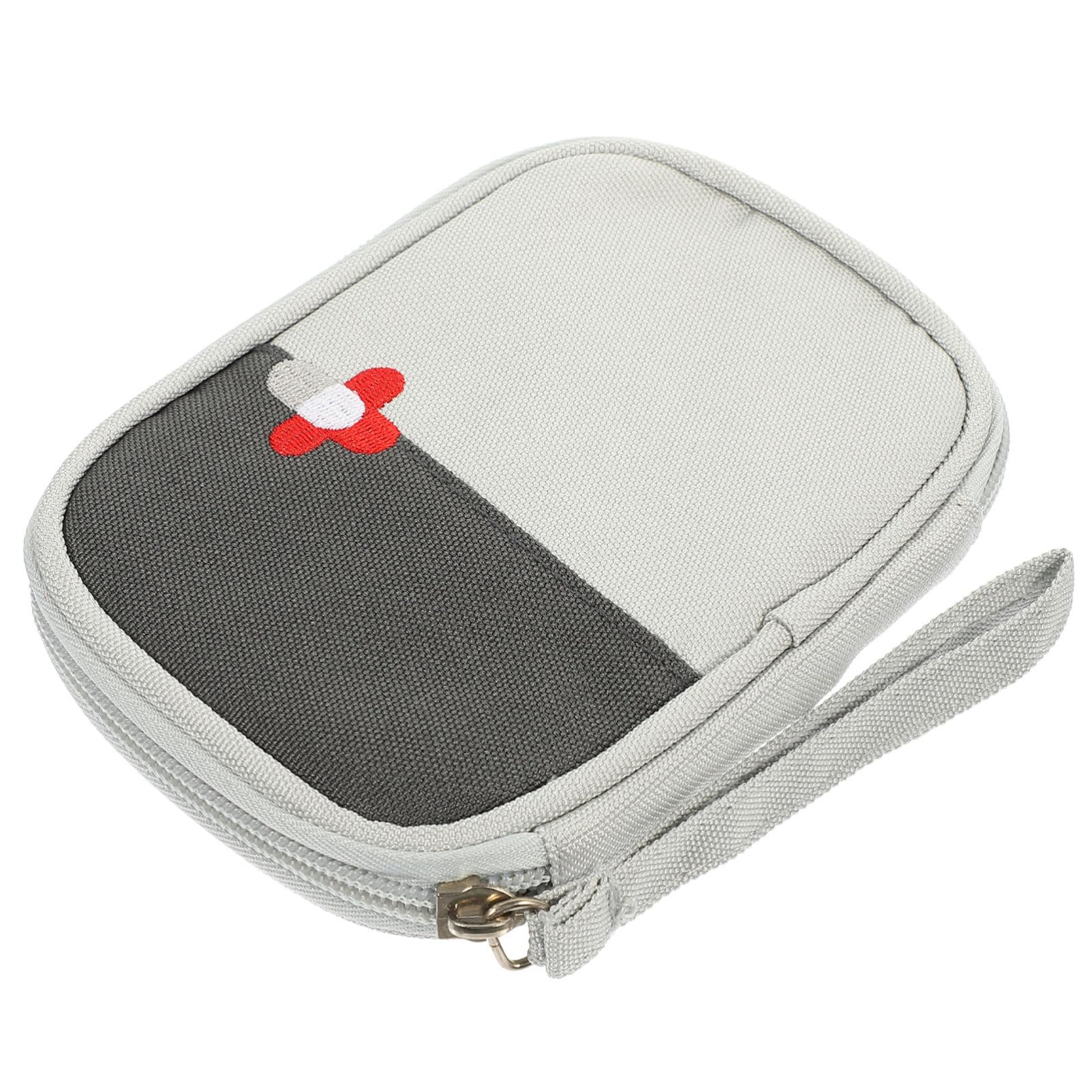 Ipetboom Compact First Aid Bag for Travel and Home Use Portable Medicine Container with Zipper Closure for Emergencies Lightweight and Easy to Store for Camping