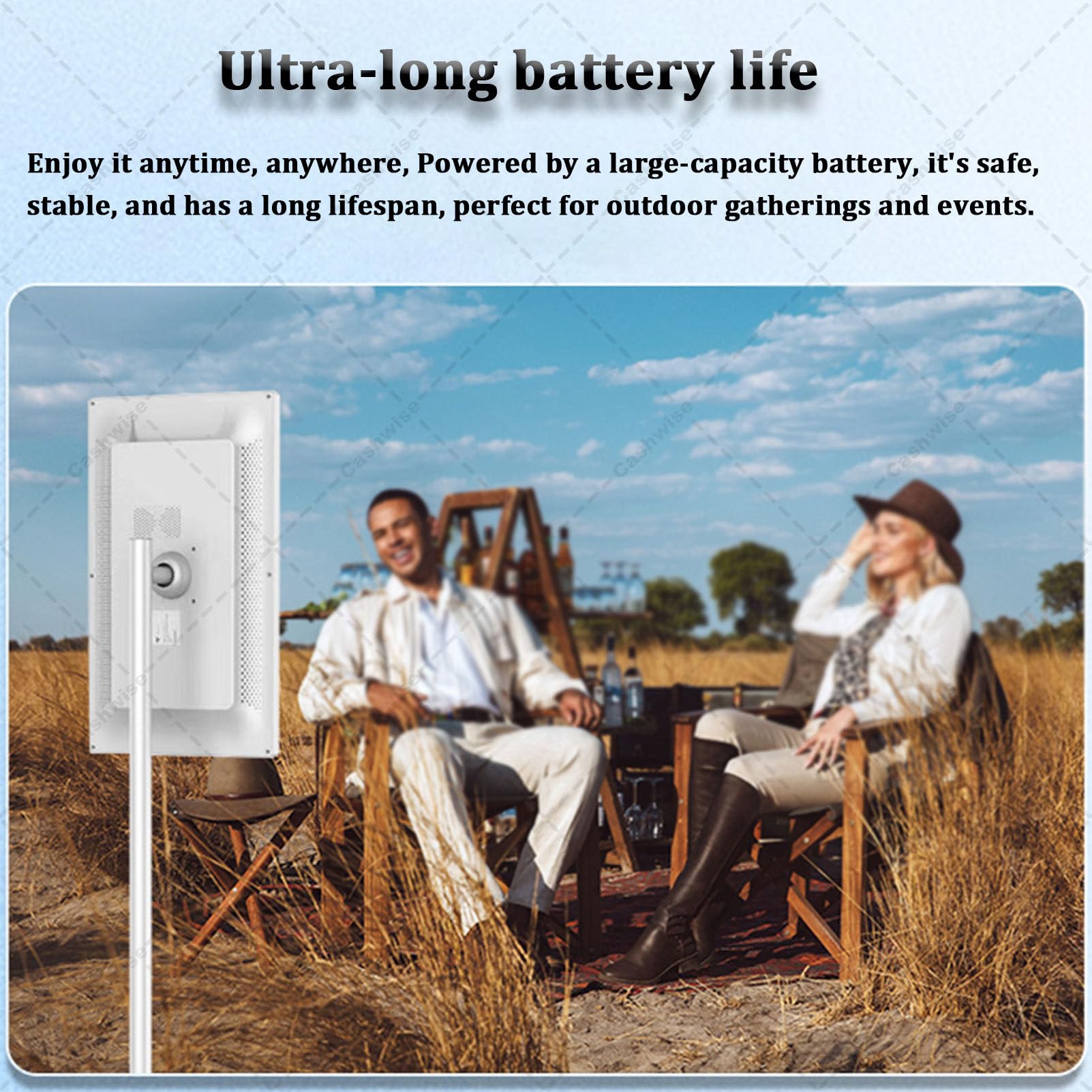 Televisor portátil Inteligente de 32 Pulgadas con Ruedas, Tableta con Ruedas y Pantalla táctil, transmisión inalámbrica, operativo Android 12, batería de 6 Horas 8+128G