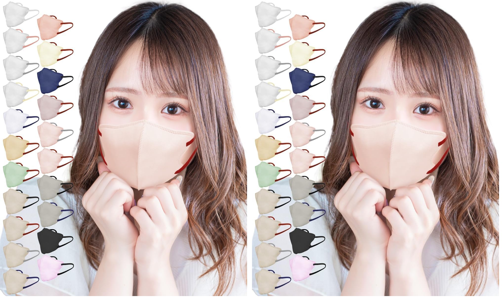 [ピンクの白玉]ハンドメイドマスク Amazon.co.jp: [TJ TRAD JAPAN] 【雑誌anan掲載品】 立体