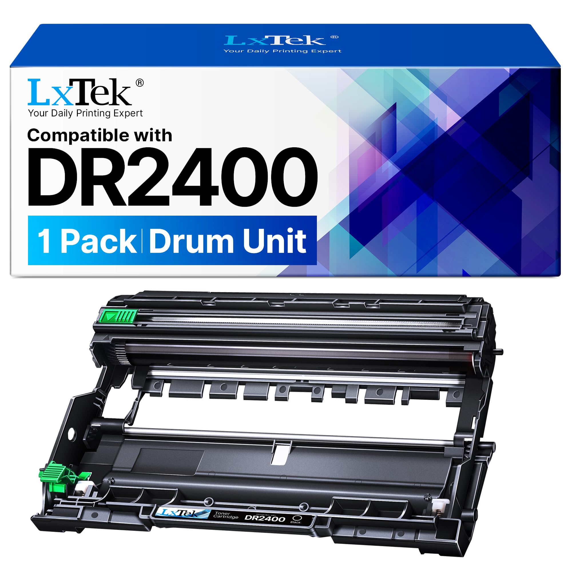 LxTek DR2400 Tamburo Nero compatibile per Brother DR-2400 Tamburo TN-2420 Compatibile per Brother MFC-L2710DW MFC-L2710DN MFC-L2750DW HL-L2350DW DCP-L2530DW HL-L2310D DCP-L2510D HL-L2375DW (1-Pack)