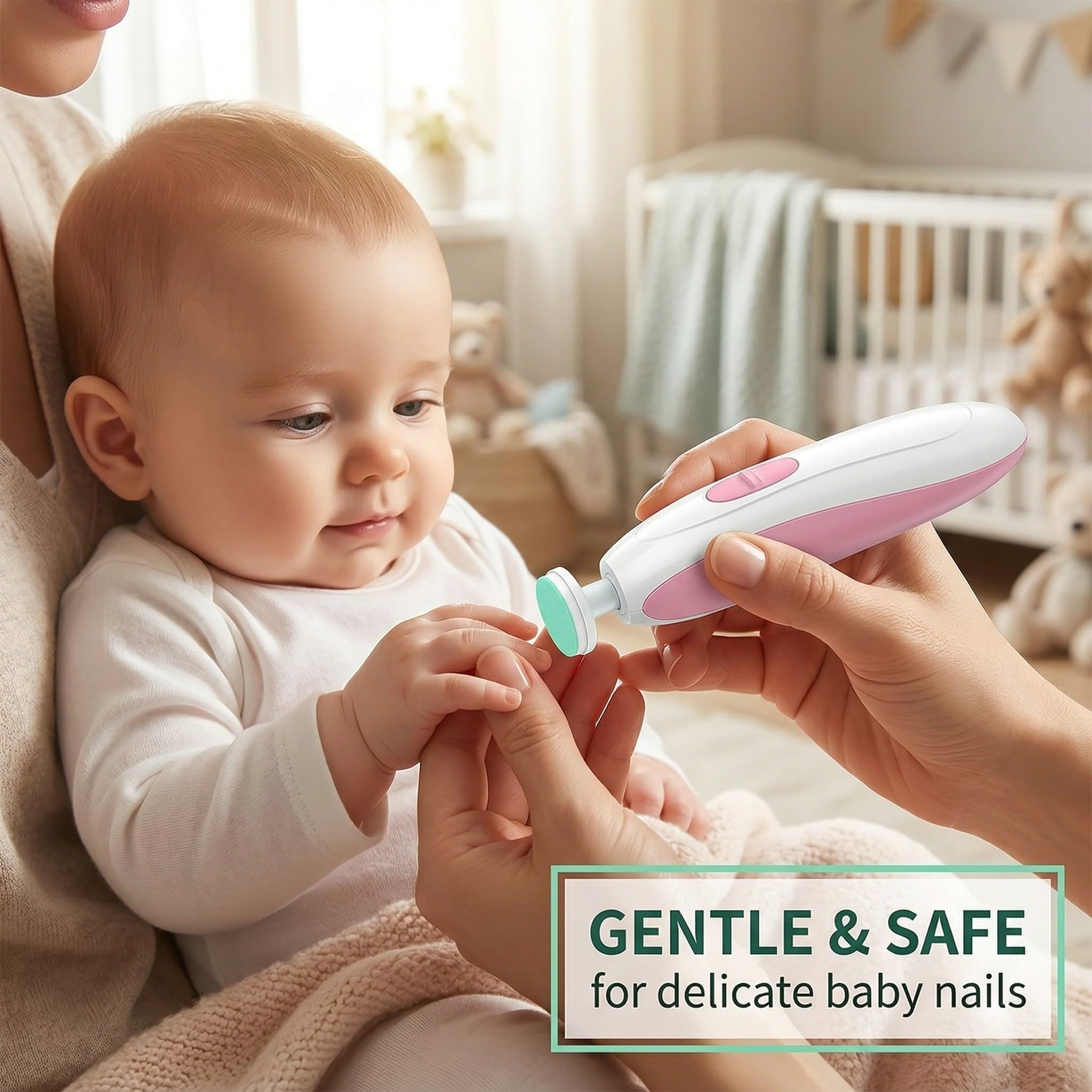 12 pièces recharges pour lime à ongles électrique bébé - Accessoires de soin des ongles doux et sûrs pour bébés dès 12 mois
