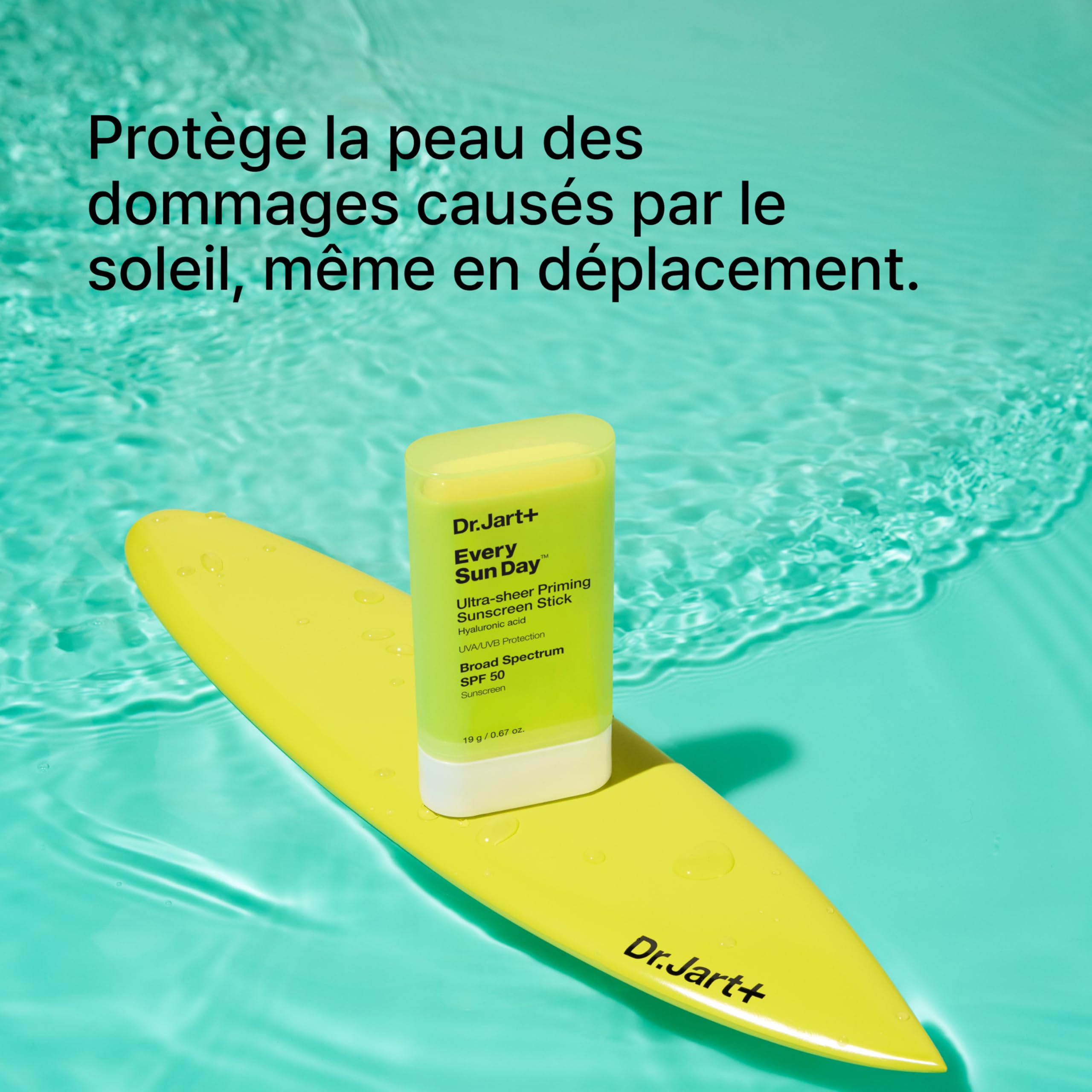 Dr.Jart+ Every Sun Day Priming Stick SPF 50 | Protection Solaire Visage Ultra Légère | Fini Invisible | Soin Coréen, 19 g