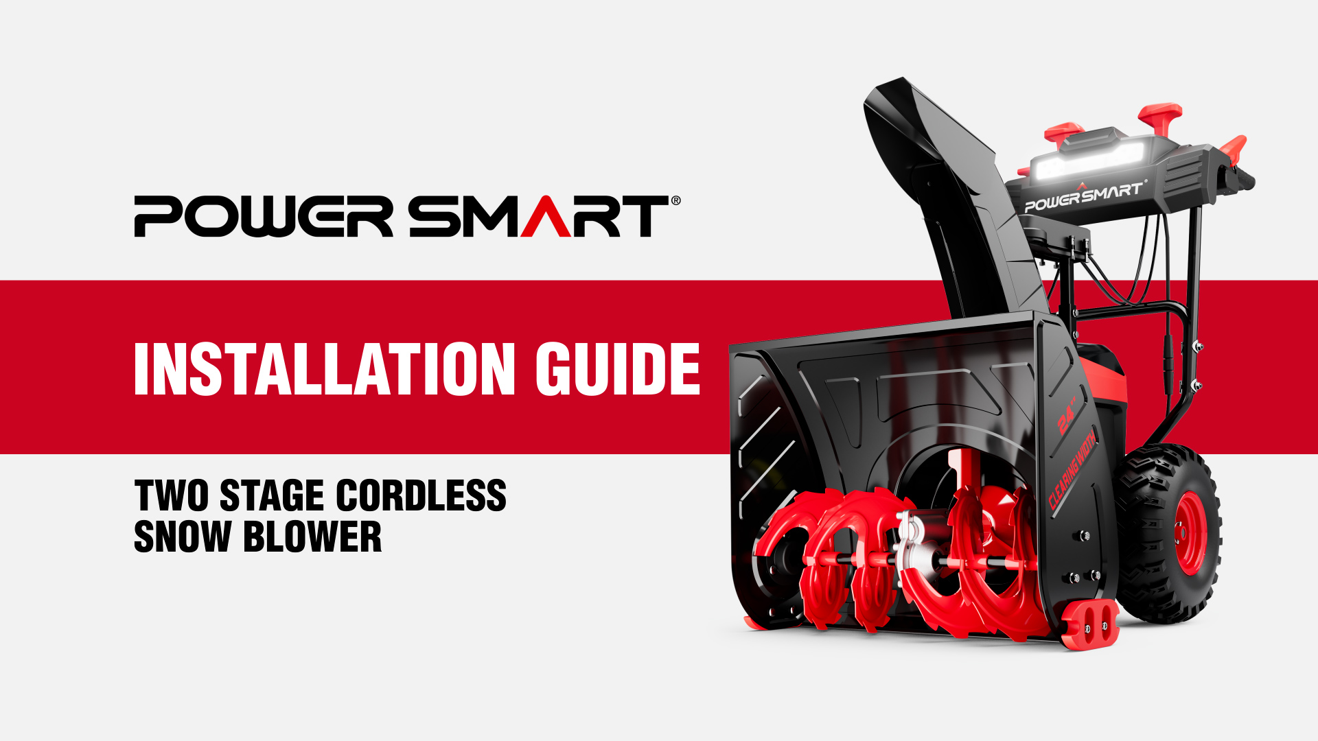Amazon.com : PowerSmart 24in. 80V Self-Propelled 2-Stage Cordless