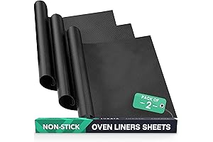 Large Heavy Duty Oven Liner (2 Pack) - Teflon Oven Liners for Bottom of Oven