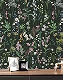 JiffDiff Floral Wallpaper Peel and Stick 17.3