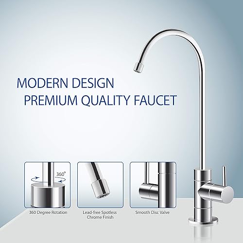 Miniatura 3 de APEC Water Sistemas RO-QUICK90 Ultimate Supreme Compact Size con conexión rápida Filtros de cambio fácil Sistema de ósmosis inversa debajo del