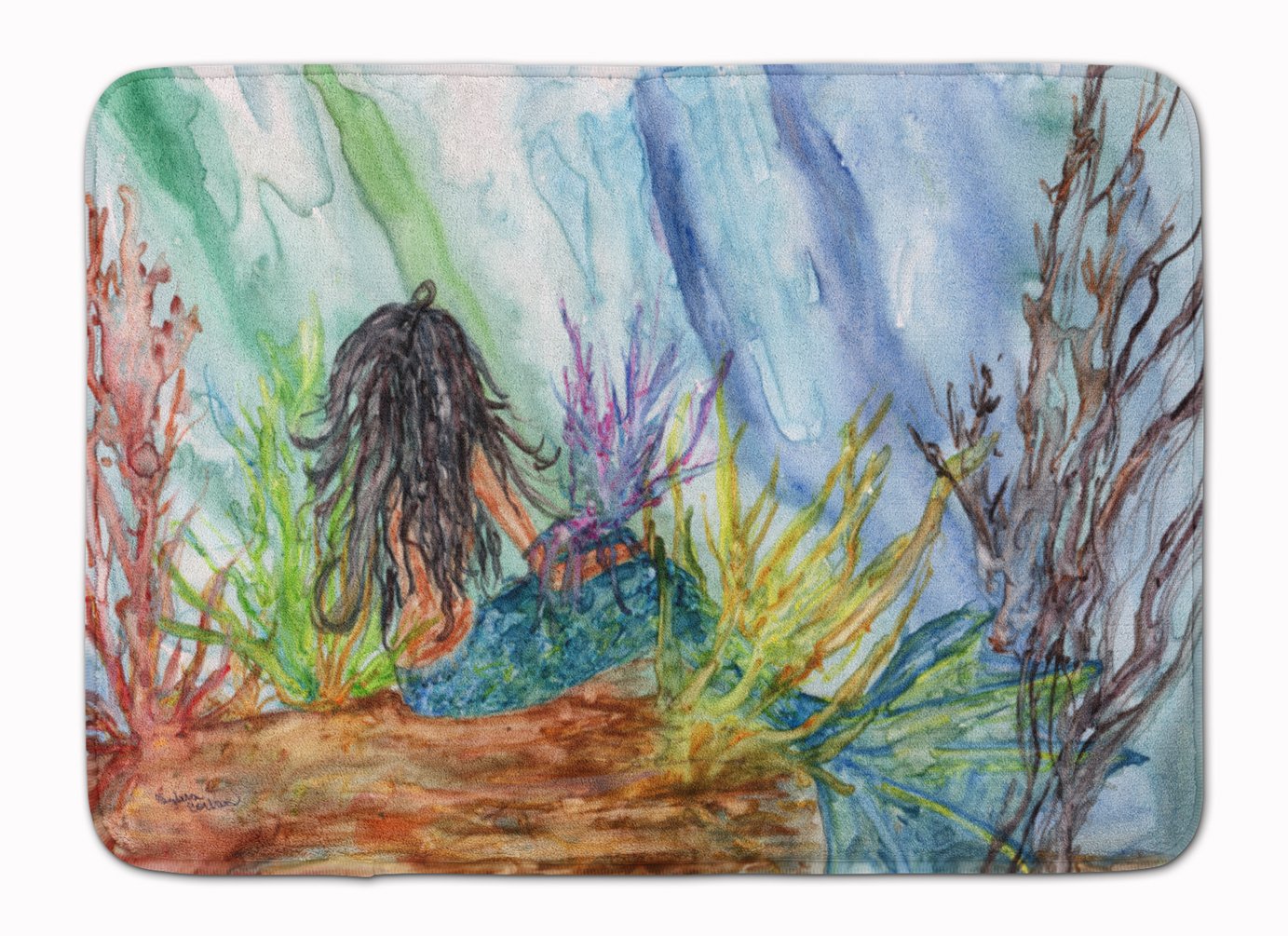 Tapis de sol de propreté motif sirène d'eau univers fantastique