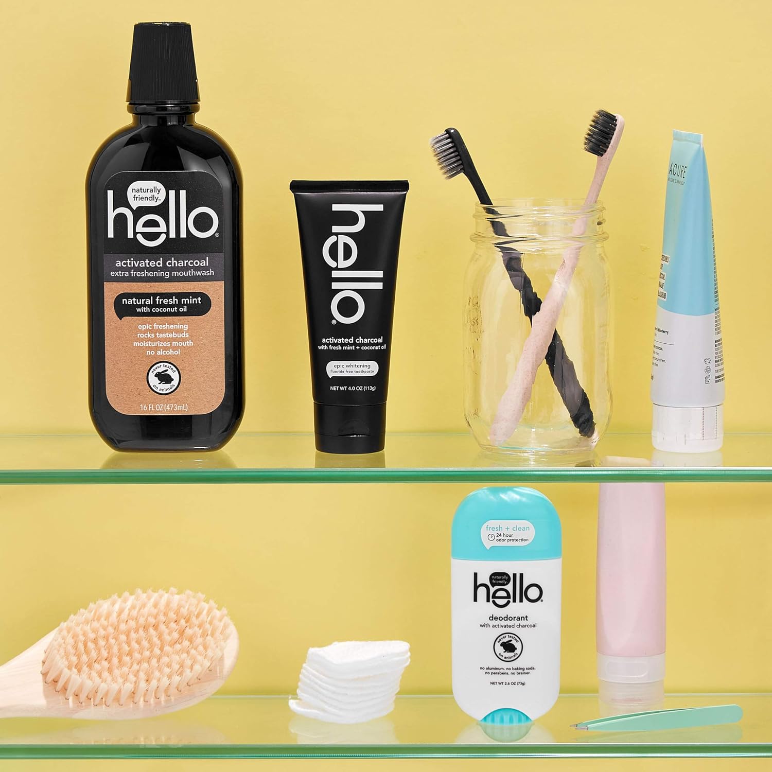 hello Activated Charcoal Fresh and Clean Deodorant for Women and Men, Aluminum Free, Baking Soda Free, Parabens Free, 24 Hour Protection, 2.6 Ounce (Pack of 3) - Image 10