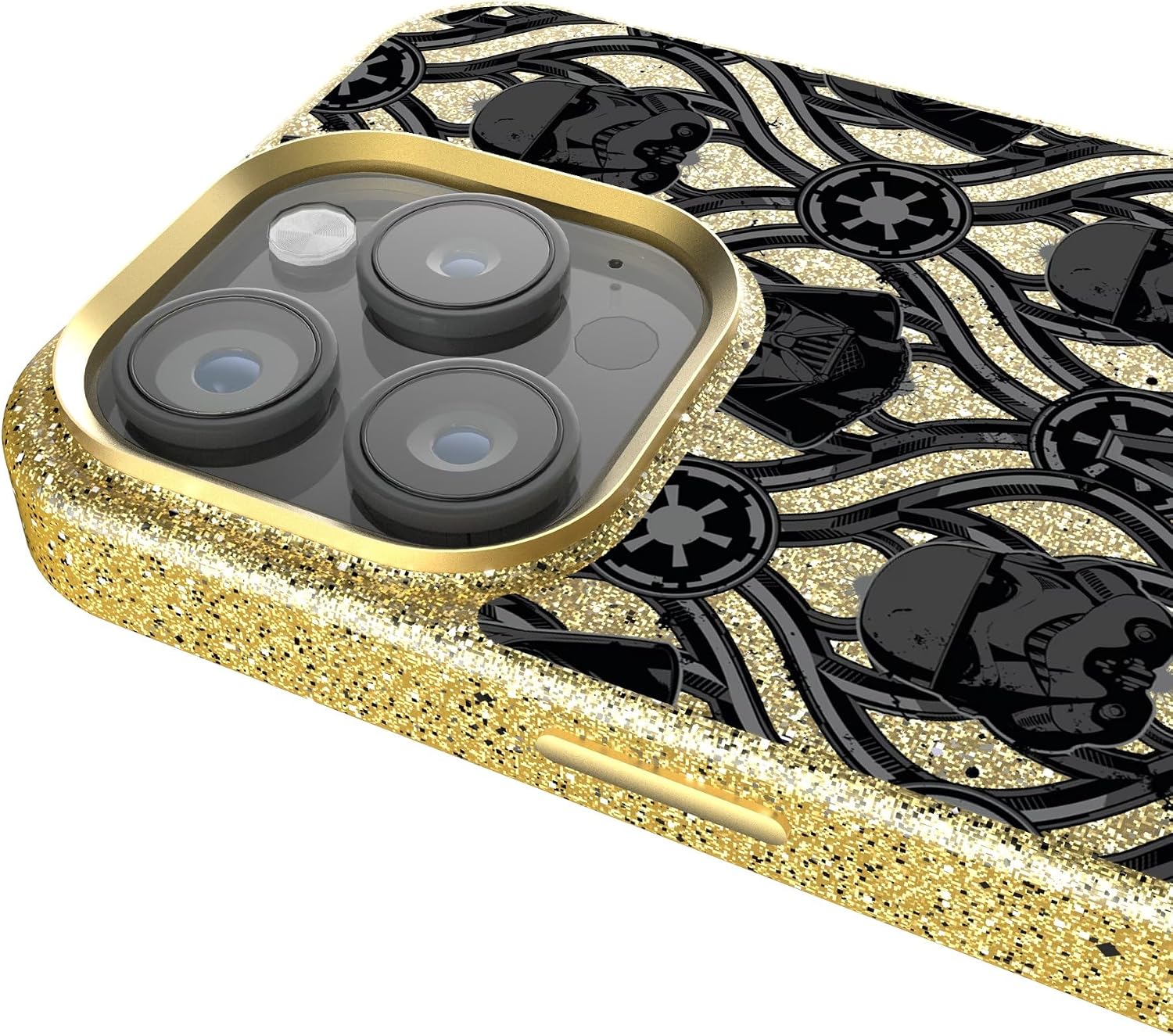 Keyscaper Star Wars Dark Side Motif Bling Cell Phone Case for iPhone 16 Pro