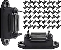 Vista 8 de Aislador eléctrico de puerta de tensión de extremo de valla Polytape Gancho de anclaje/esquina/estiramiento/tensor aislante con placa de conector