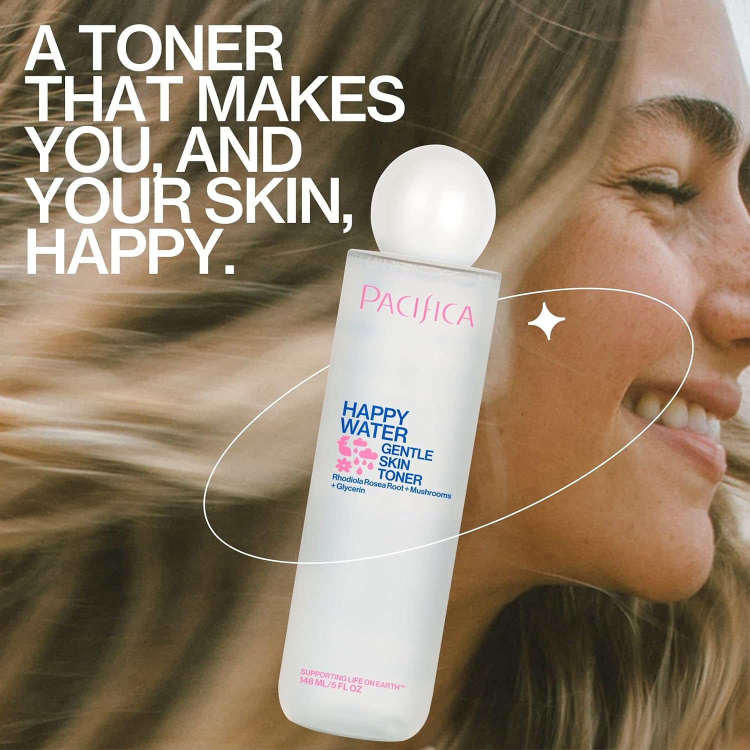 Pacifica Happy Water Hydrating Facial Toner – Vegan Ceramides, Hyaluronic Acid & Electrolytes, Refreshing & Calming for Balanced Skin, Clean Beauty, Vegan, Cruelty-Free, All Skin Types, 4 oz - Image 13