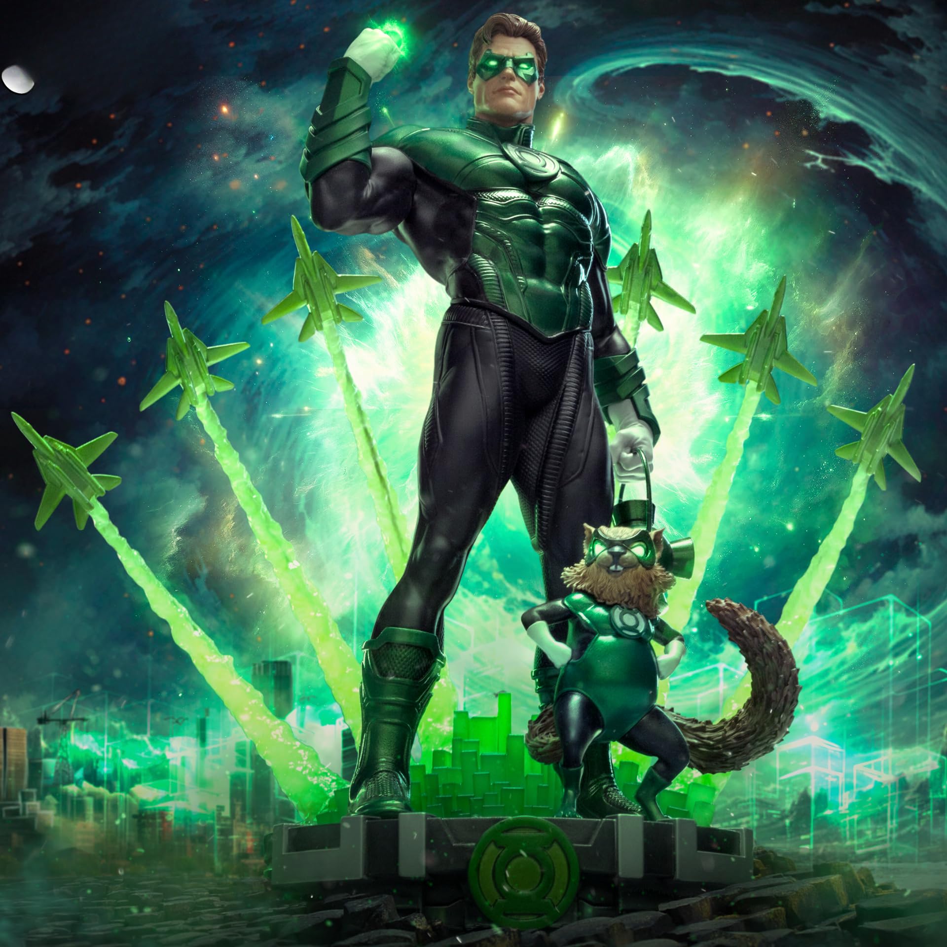 Iron Studios Statue Art Scale 1/10 Green Lantern Unleashed DC Comics, 23,7 cm
