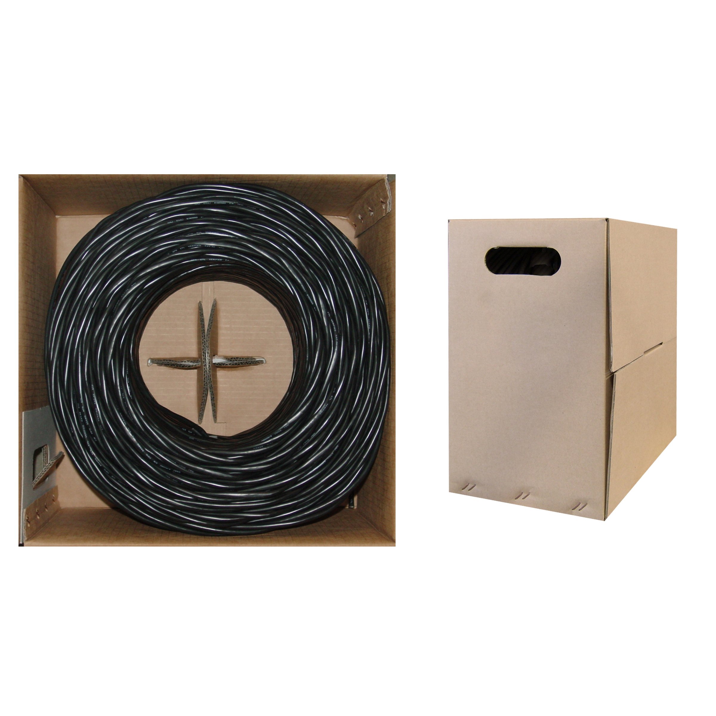 Câble réseau Internet plat Câble de raccordement Ethernet Cat6 court-Noir