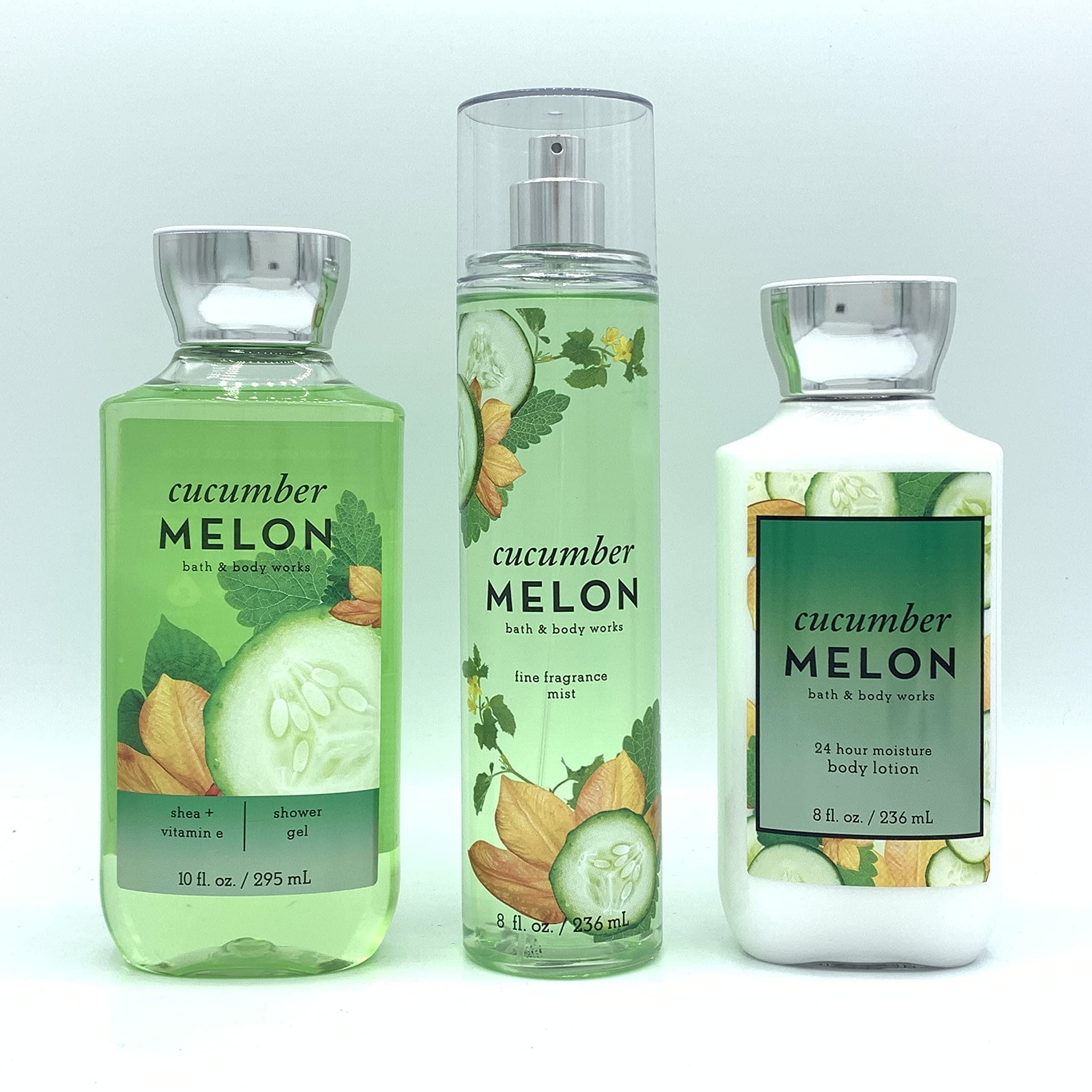 Buy Bath & Body Works Cucumber Melon 3Piece Bundle 8oz Body Lotion