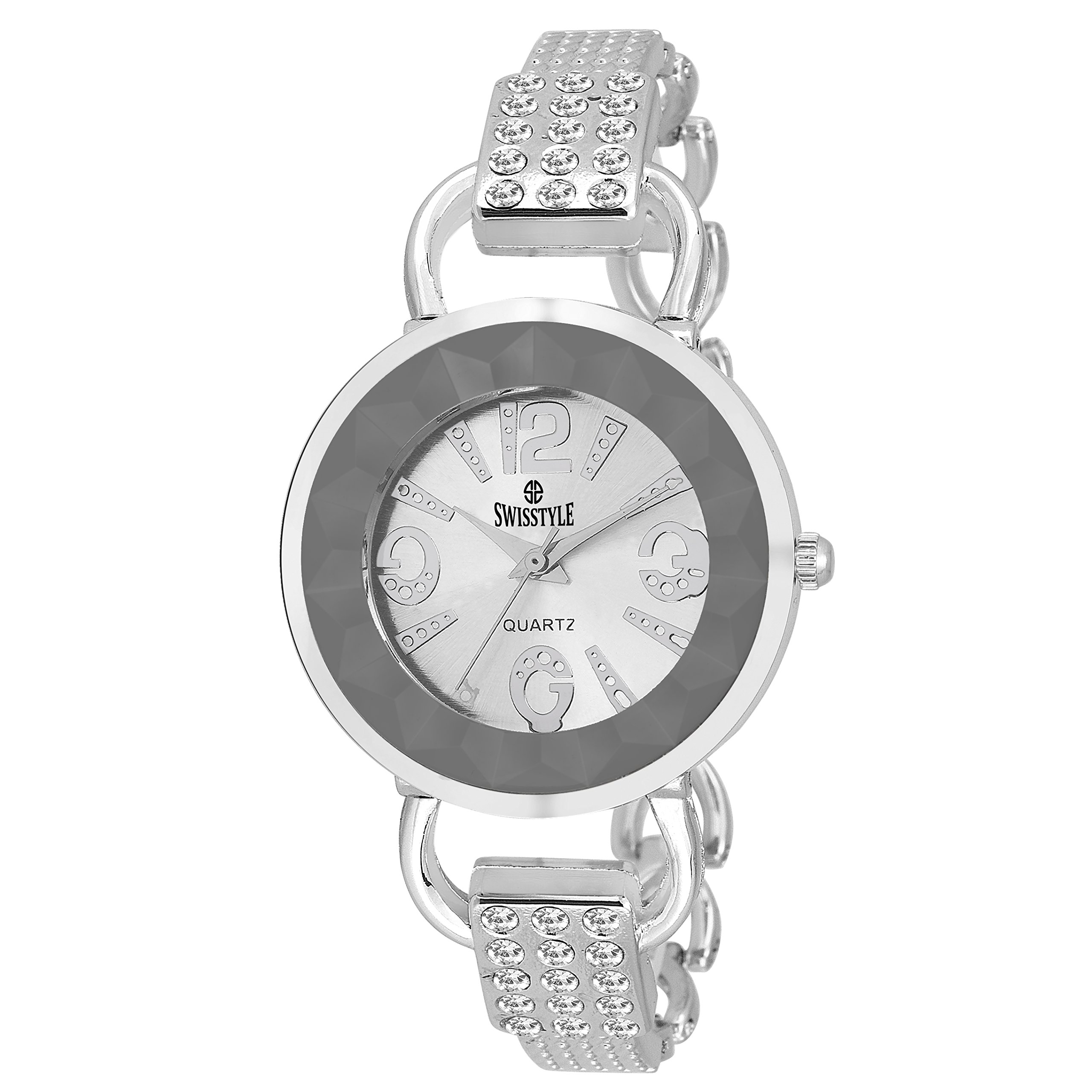 SWISSTYLE Analogue Silver Dial Girls Watch (SS-LR790-SLV-CH) (B01N673XC0) Amazon Price History, Amazon Price Tracker