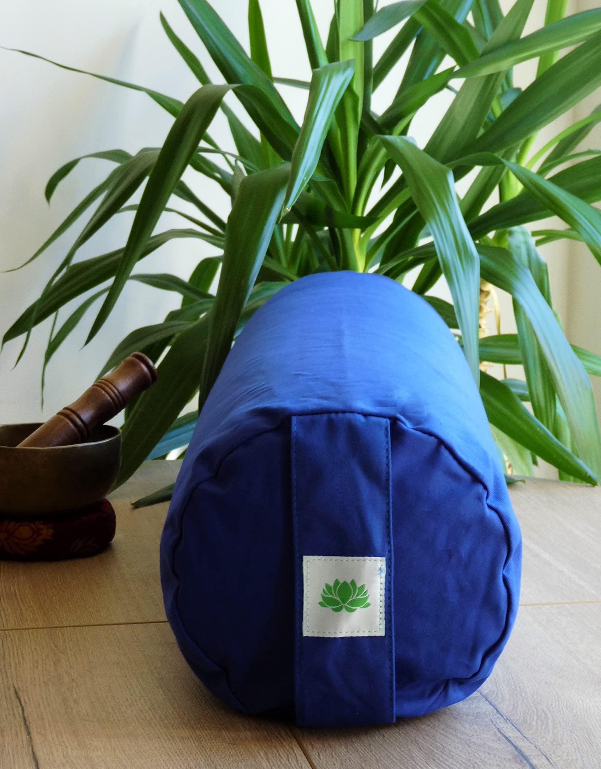 Bolster de yoga lotus épeautre Bio fabriqué en France 68 x 20 cm