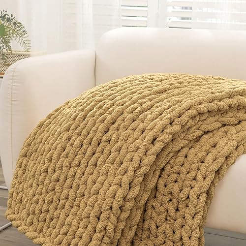 Miniatura 6 de Manta de punto grueso de 51 x 63 pulgadas, manta de punto trenzado grueso para sofá y cama, manta de punto trenzado grueso para sofá y cama, manta