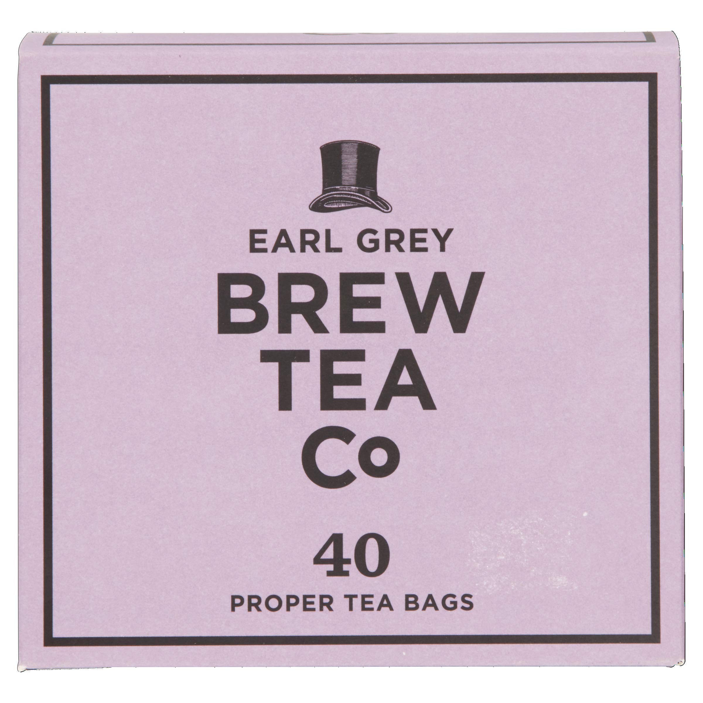 Brew Tea Co Earl Grey - Confezione da 6 bustine di tè da 40 pezzi, colore: Grigio