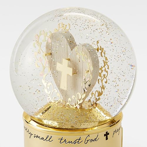 Miniatura 5 de THINGS REMEMBERED Globo de nieve musical con grabado Amazing Grace, reproduce música increíble gracia, hermoso y único regalo (personalización