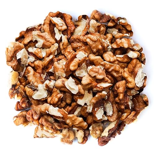 Miniatura 2 de Nueces tostadas en seco, 8 onzas  Piezas de nueces sin sal. Bocadillo delicioso y nutritivo. Apto para dieta keto y paleo. Ideal para ensaladas,