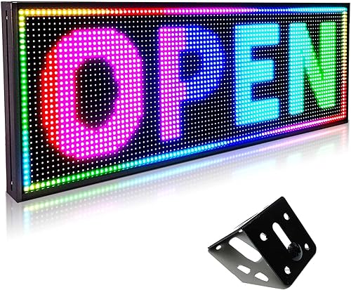 P10 Señales LED a todo color al aire libre Control WIFI con alto brillo de desplazamiento led señal programable para tienda tablero de negocios (39