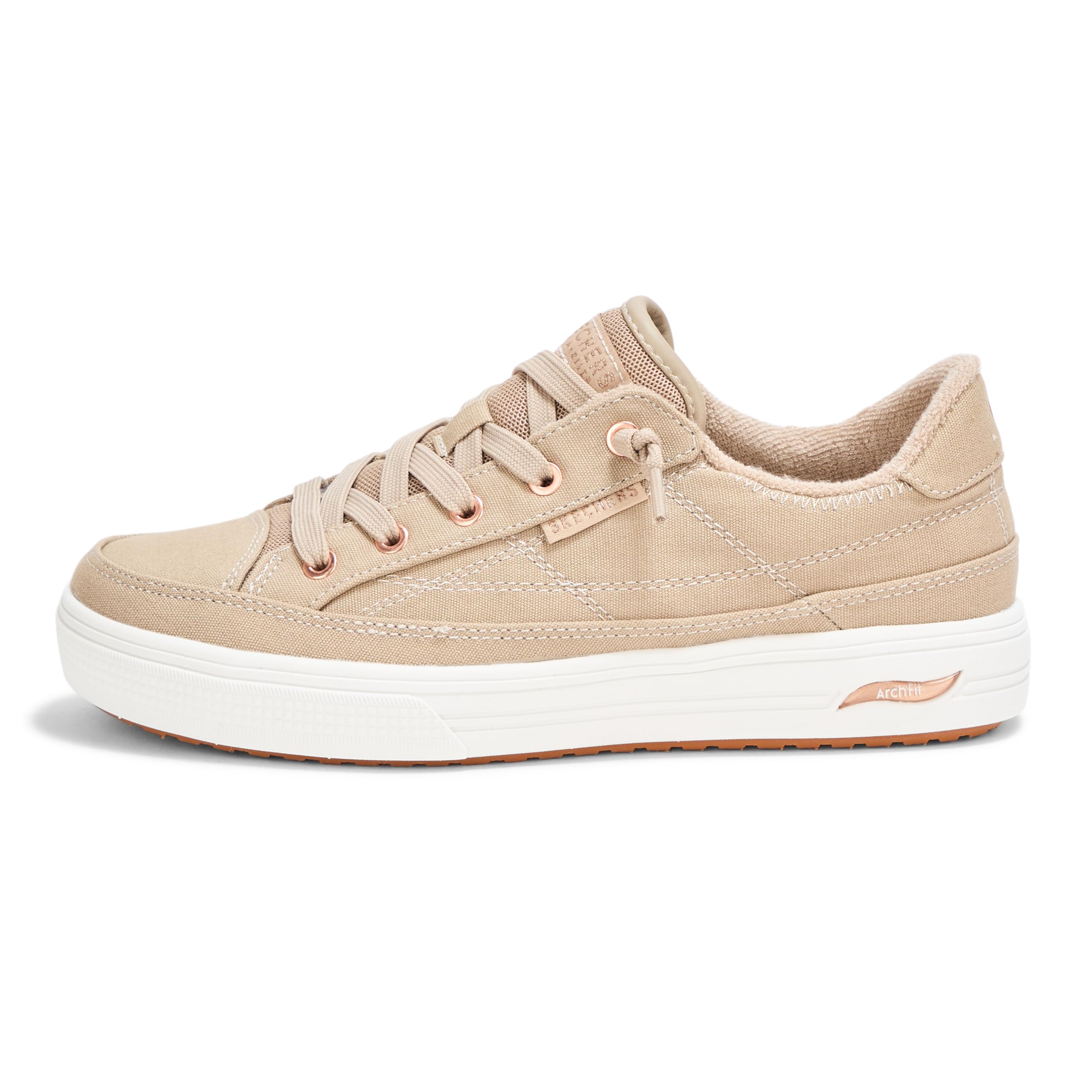 Skechers Damskie trampki Arcade Meet Ya There, brązowy (taupe), 8.5