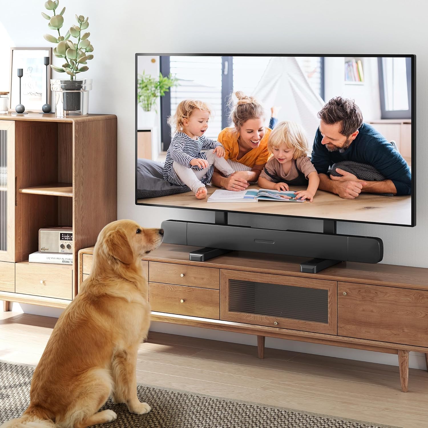 XINLEI Soporte universal de TV grande para la mayoría de televisores de pantalla plana y curvada de 24 a 86 pulgadas, base robusta de TV, soporta hasta 68 kg, máx. VESA 800 x 600 mm, para salón ML3286