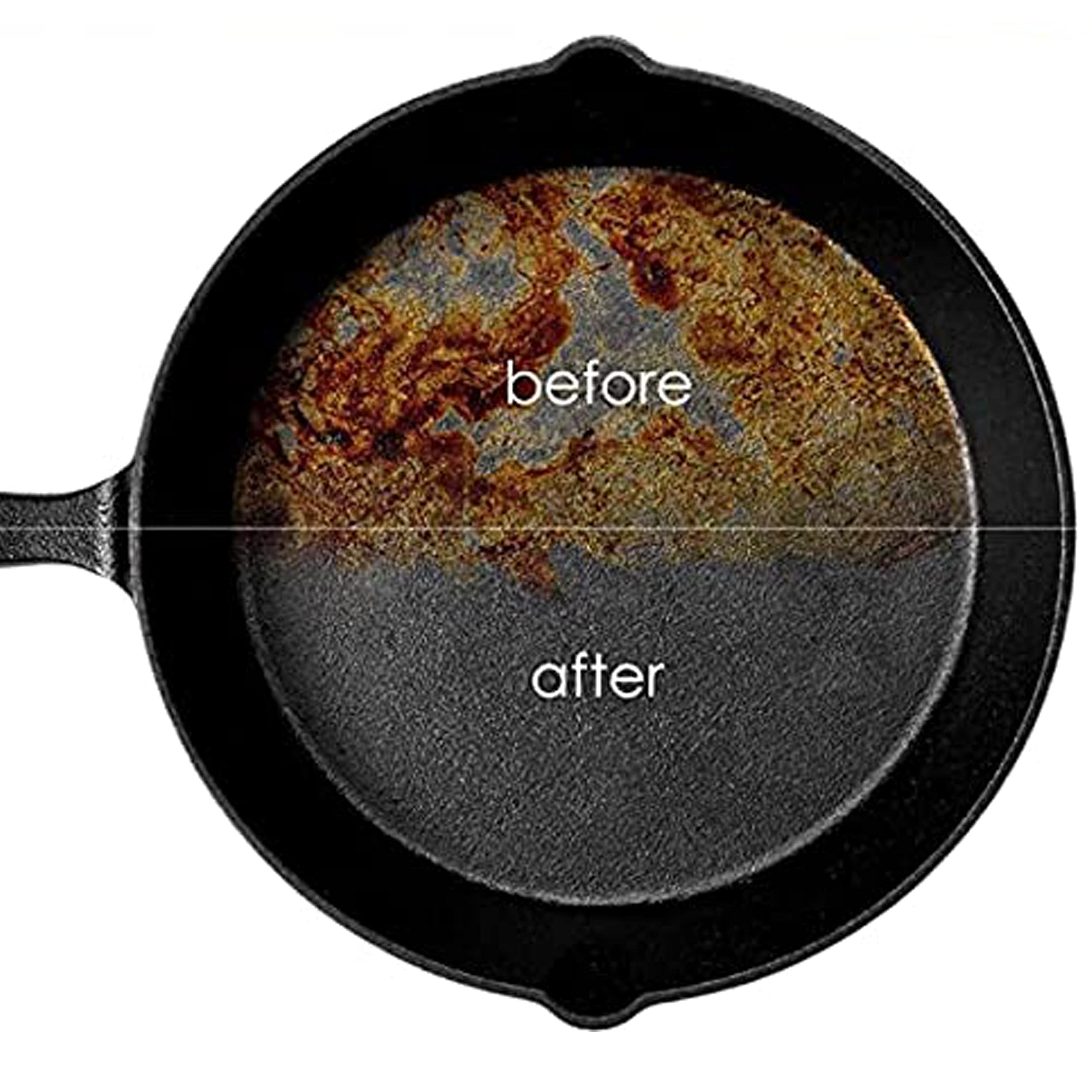 Ringreiniger Dutch Oven, Gusseisen Reiniger, Grill Bürste Reinigungsset, 316 Edelstahl Kettenschrubber, Topfreiniger mit Schaber, BBQ Dutch Oven Zubehör für Gusseisen Pfannen, Töpfe, Grillpfannen,Woks