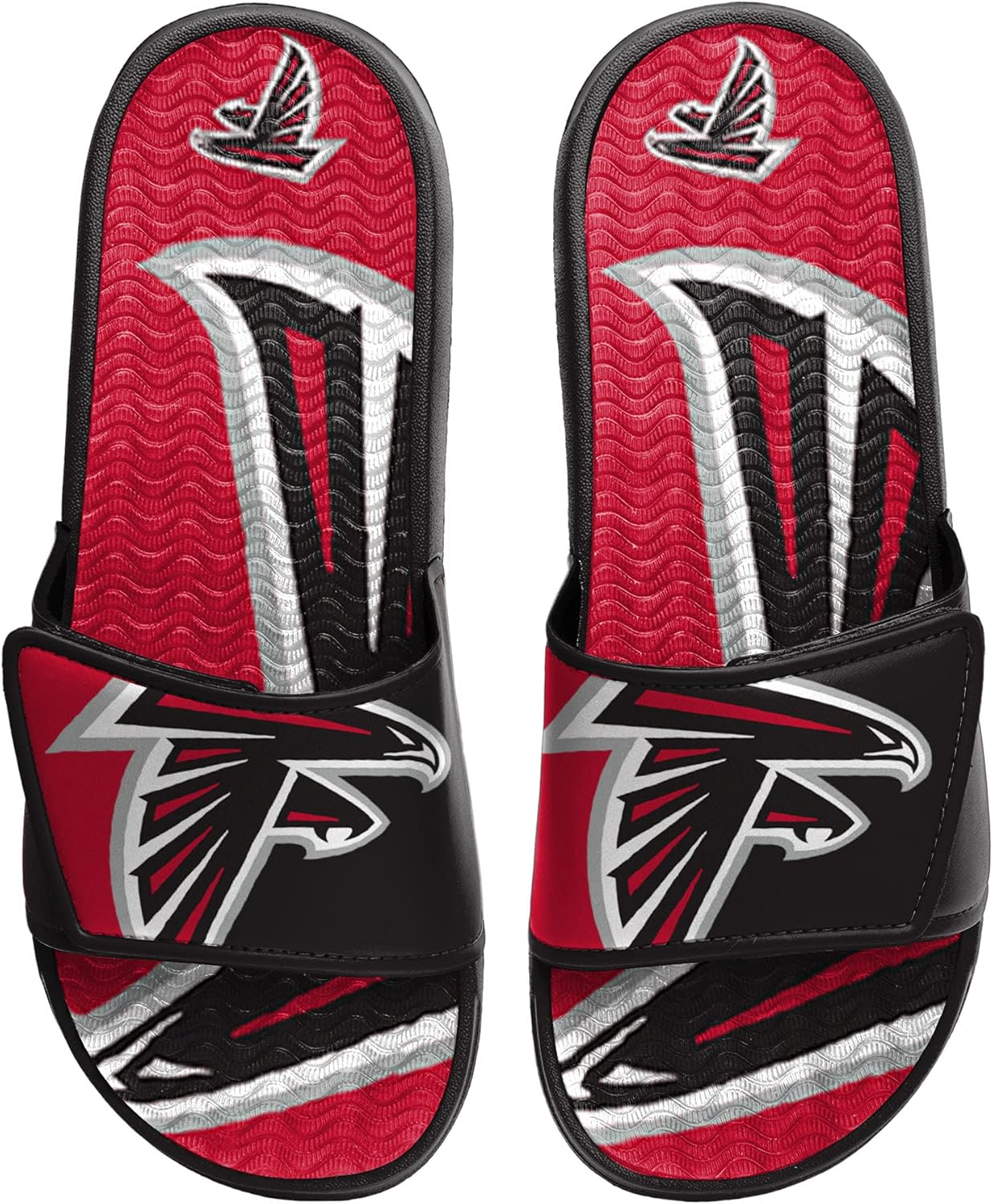FOCO mens NFL Team Logo Athletic Sport Shower Flip Flop Sandals Gel Slides - Image 2