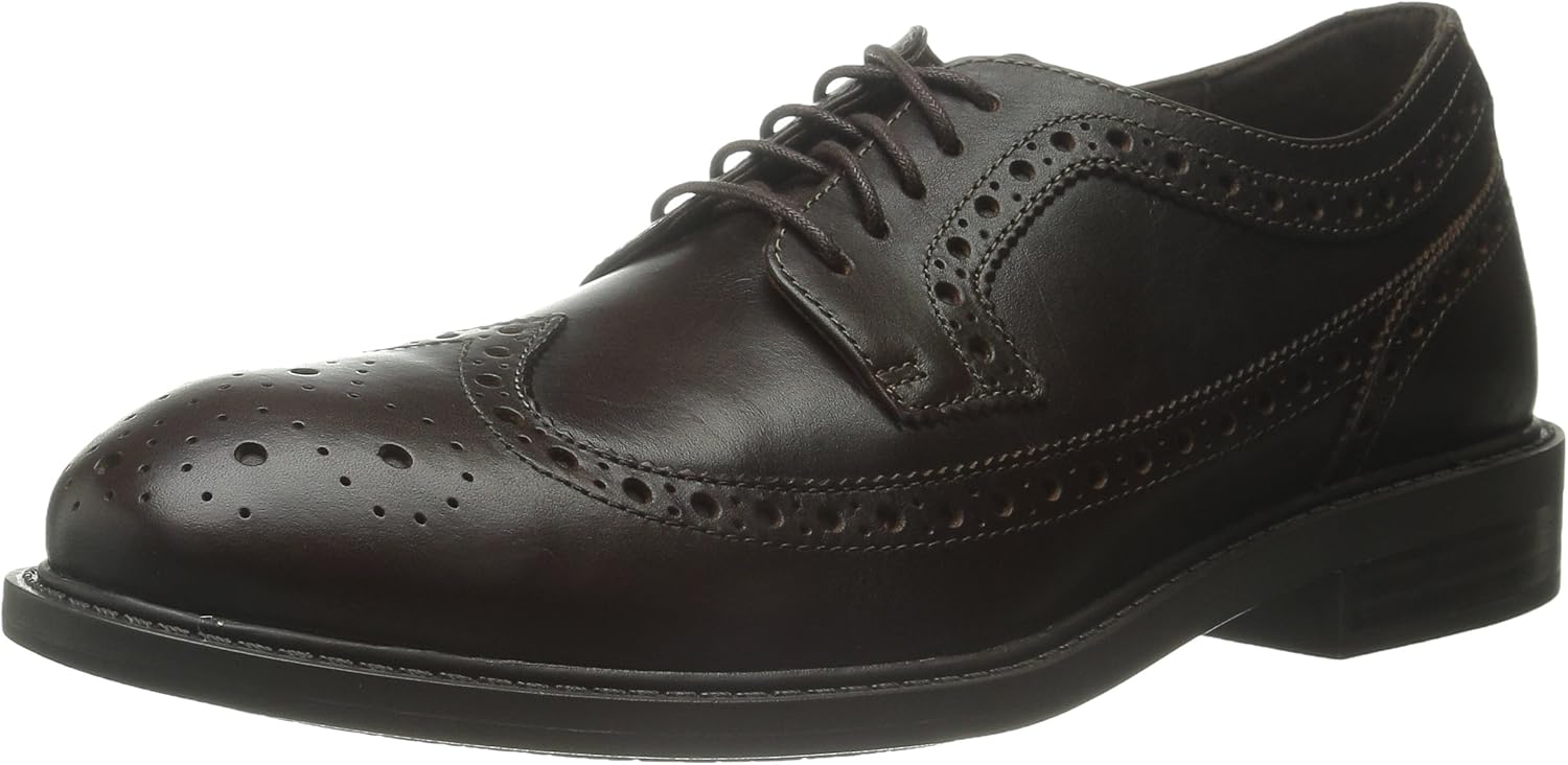 Dunham by New Balance Men's Grayson-dun Oxfords, Brown, 9.5