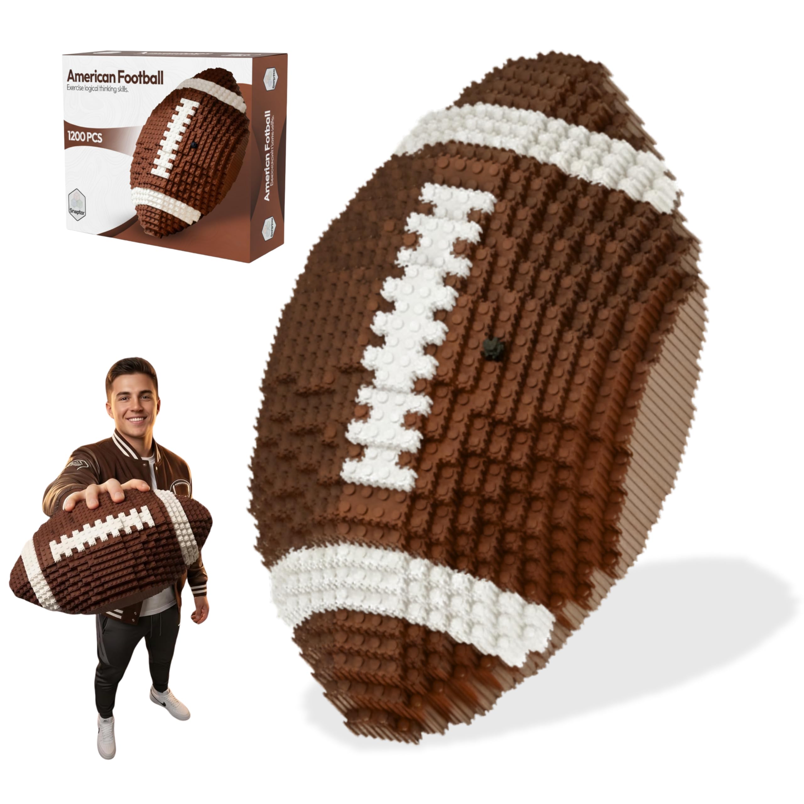 Amazon.com: Snaptor Football 3D Building Block Set - Educational