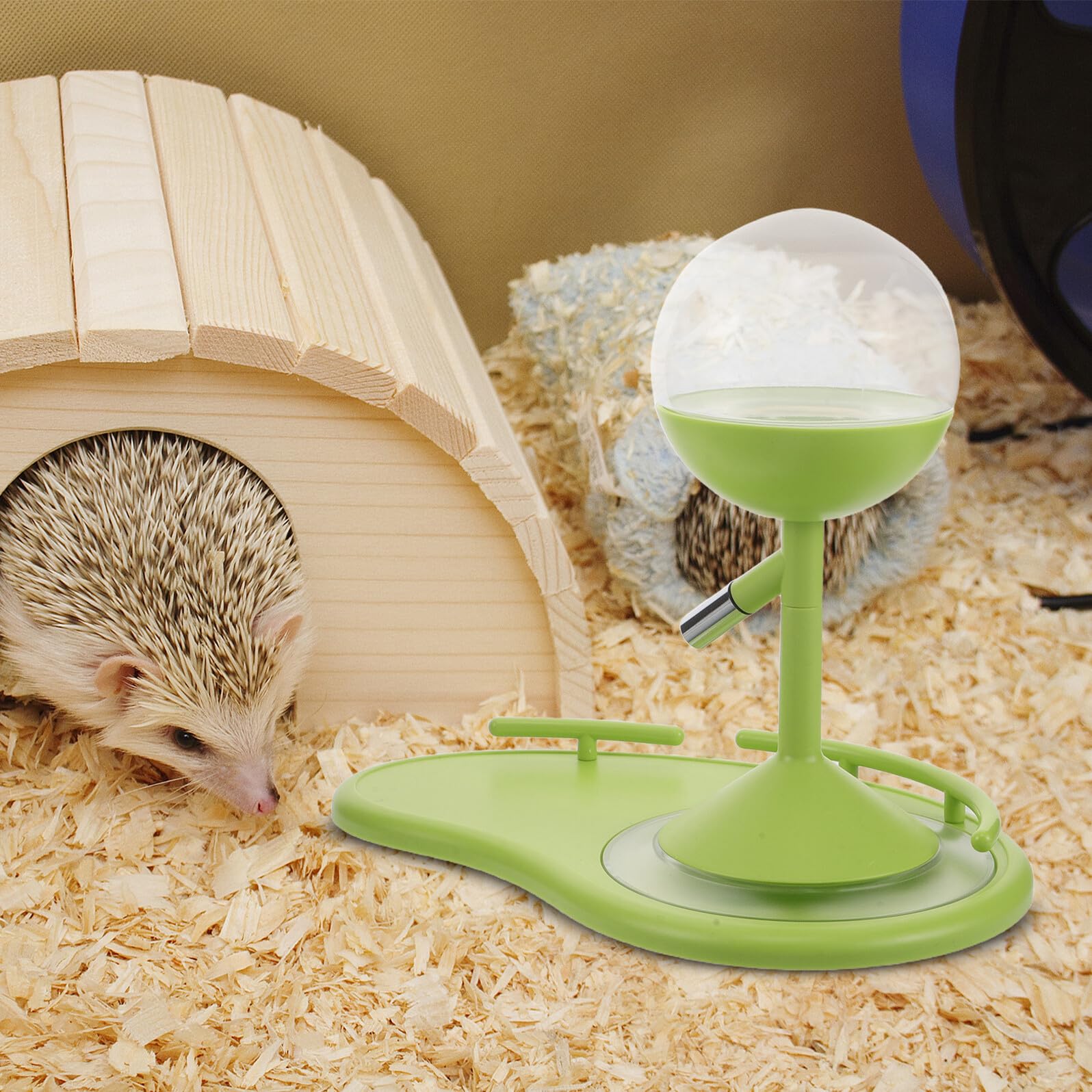 SHINEOFI Abbeveratoio per Piccoli Animali Contenitori per Bere Mangiatoia di Perdite Base Anti-rovesciamento Meccanismo Anti-goccia Adattabile per Gabbia e Vasche per Conigli Criceti