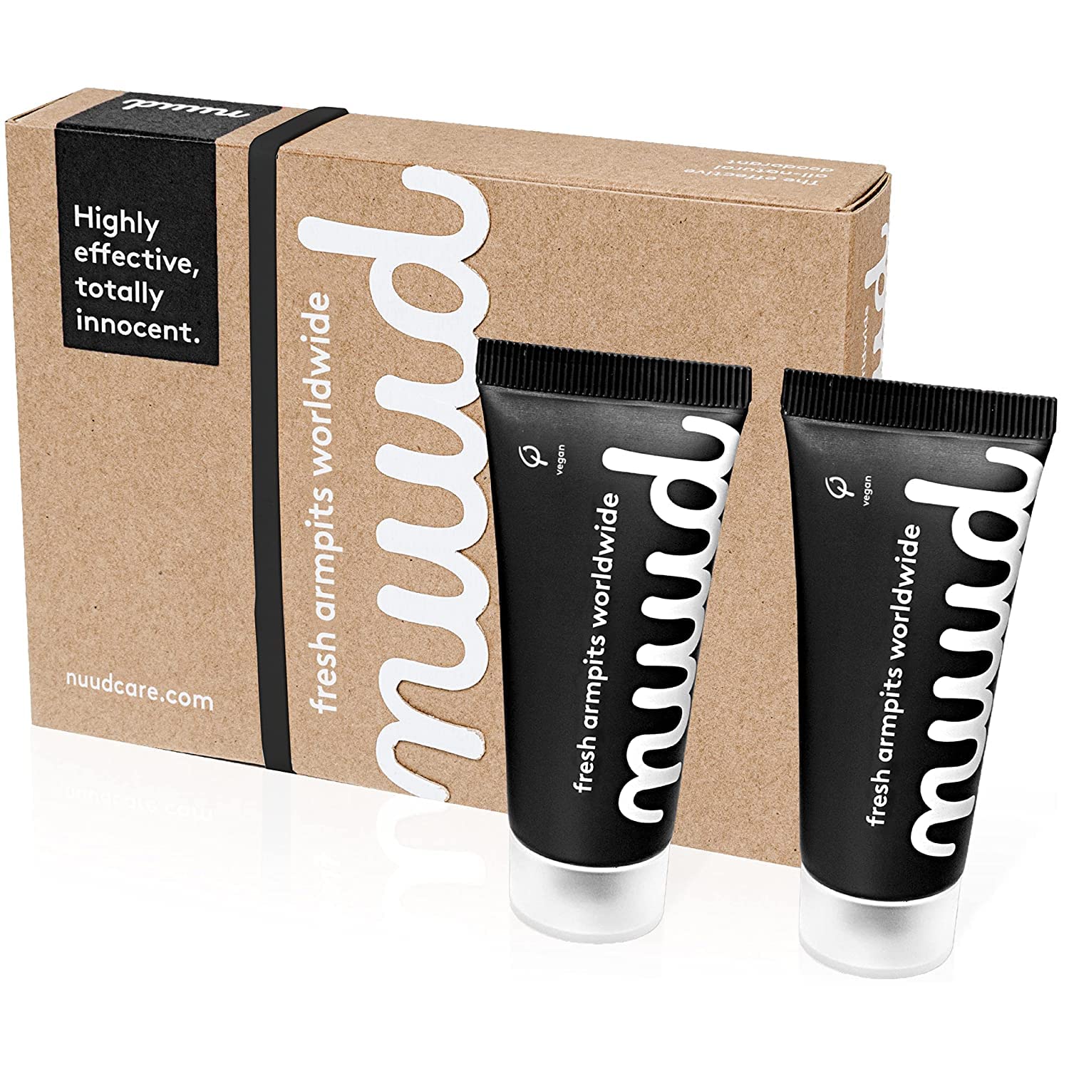 NUUD Smarter Pack Black Natural vegan cream deodorant