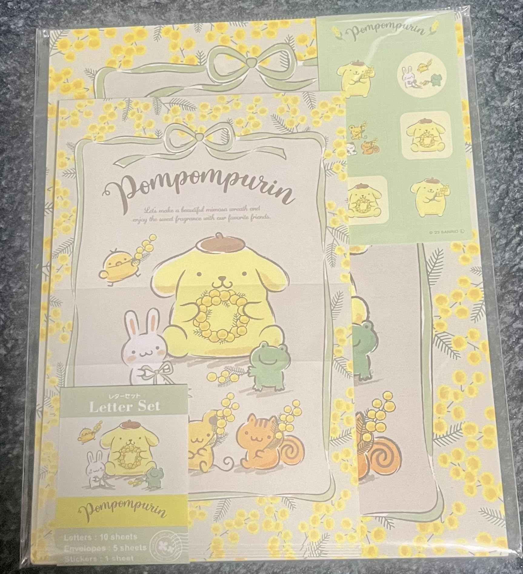 ポムポムプリン マスキングテープ レターセット ふせん まとめ売り ポムポムプリン 手紙セット レターセット[品番：BREW0180406