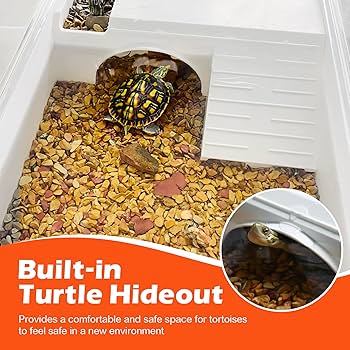 Turtle Cage AZV Turtle Tank Habitat Kit,Complete Aquatic Tortoise